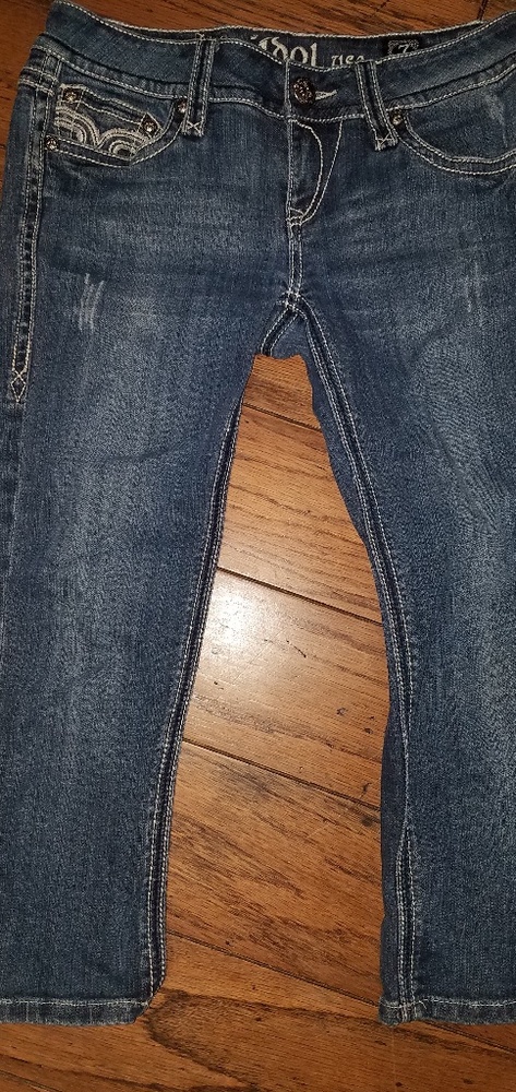 LA idol jean capris size 7